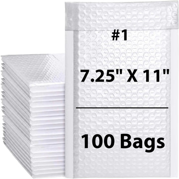 Poly Bubble Mailers 7.25" X 11" 100 Bags